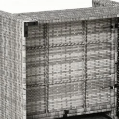 Ensemble De Mobilier Extérieur Outsunny En Rotin, Gris, 4 Pièces -Outsunny 331025485 AlternateImage7 l