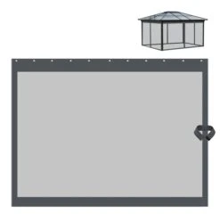 Moustiquaires Pour Abri De Jardin Outsunny Gris Foncé Avec Crochets 8 Moustiquaires Pour Abri De Jardin Outsunny Gris Foncé Avec Crochets -Outsunny 331025488 AlternateImage1 l