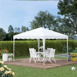 Abri Soleil Rétractable Carré Blanc Par Outsunny De 10 Pi 9 Abri Soleil Rétractable Carré Blanc Par Outsunny De 10 Pi -Outsunny 331026128 AlternateImage3 l