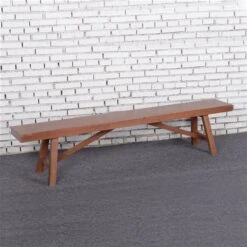 Banc En Bois Brun à 3 Places Par Outsunny De 78,75 Po X 17,75 Po -Outsunny 331026139 AlternateImage5 l