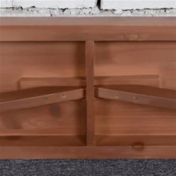 Banc En Bois Brun à 3 Places Par Outsunny De 78,75 Po X 17,75 Po -Outsunny 331026139 AlternateImage6 l