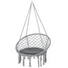Chaise-hamac En Coton Gris Pâle Par Outsunny Avec Dossier 1 Chaise-hamac En Coton Gris Pâle Par Outsunny Avec Dossier -Outsunny 331026143 MainImage 001 l