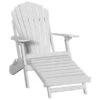Chaise Adirondack En Bois Par Outsunny Avec Repose-pieds, Blanc -Outsunny 331026155 MainImage 001 l