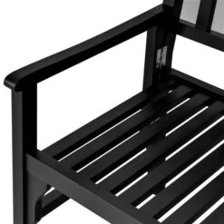 Banc En Bois Noir à Deux Places Par Outsunny De 47,5 Po X 35,5 Po -Outsunny 331026159 AlternateImage7 l