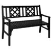Banc En Bois Noir à Deux Places Par Outsunny De 47,5 Po X 35,5 Po 2 Banc En Bois Noir à Deux Places Par Outsunny De 47,5 Po X 35,5 Po -Outsunny 331026159 MainImage 001 l
