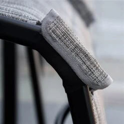 Chaise Longue En Métal Noir Par Outsunny Avec Siège En Tissu Maillé Gris, 3 Pièces 11 Chaise Longue En Métal Noir Par Outsunny Avec Siège En Tissu Maillé Gris, 3 Pièces -Outsunny 331026165 AlternateImage7 l