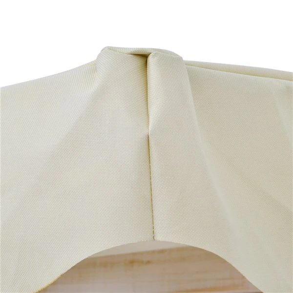 Balancelle De Véranda à 2 Places En Bois Blanc Par Outsunny 5 Balancelle De Véranda à 2 Places En Bois Blanc Par Outsunny – Image 3