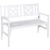 Banc Pliant Blanc à Deux Places Par Outsunny De 47,5 Po X 35,5 Po -Outsunny 331026173 MainImage 001 l