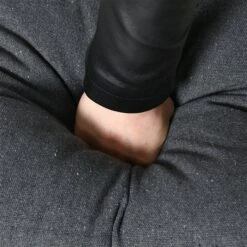 Chaise-hamac En Coton Gris Et Macramé Par Outsunny Avec Coussins -Outsunny 331026175 AlternateImage7 l