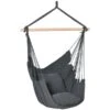 Chaise-hamac En Coton Gris Et Macramé Par Outsunny Avec Coussins 1 Chaise-hamac En Coton Gris Et Macramé Par Outsunny Avec Coussins -Outsunny 331026175 MainImage 001 l