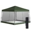 Chapiteau Pliable Vert De 12 Pi X 12 Pi Par Outsunny Avec Filet En Maille -Outsunny 331044676 MainImage 001 l