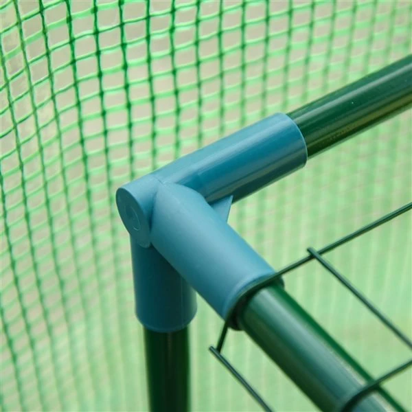 Serre De Jardin Adossée Avec Porte Zippée Enroulable De 7 Pi X 4 Pi Par Outsunny, Verte 6 Serre De Jardin Adossée Avec Porte Zippée Enroulable De 7 Pi X 4 Pi Par Outsunny, Verte – Image 4