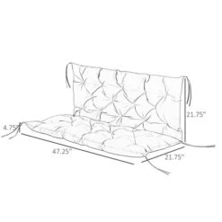 Coussin Beige 2 Places Pour Balancelle De Véranda Par Outsunny 9 Coussin Beige 2 Places Pour Balancelle De Véranda Par Outsunny -Outsunny 331044686 AlternateImage2 l