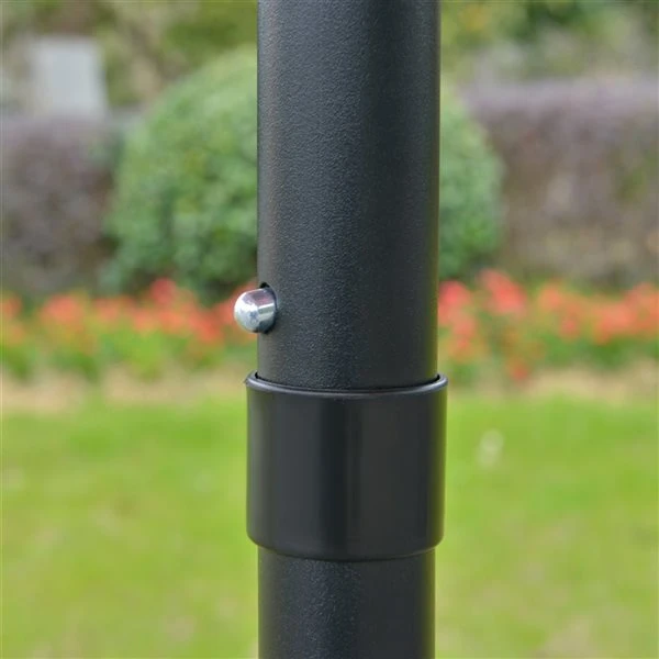 Parasol Bleu Ciel Outsunny De 9 pi Avec Inclinaison à Bouton-poussoir 7 Parasol Bleu Ciel Outsunny De 9 pi Avec Inclinaison à Bouton-poussoir – Image 5